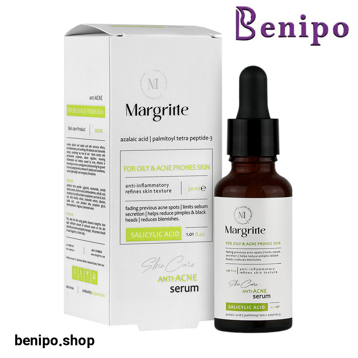 سرم پوست ضد جوش مناسب پوست چرب و مستعد آکنه حجم 30 میلی لیتر