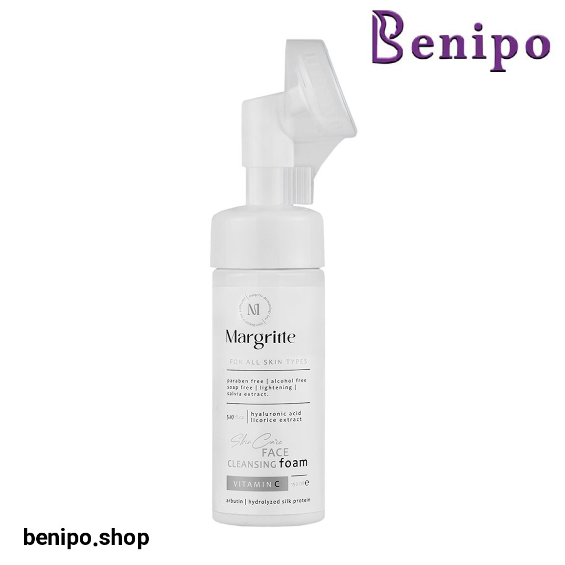 فوم شوینده صورت روشن کننده مناسب انواع پوست حجم 150 میلی لیتر