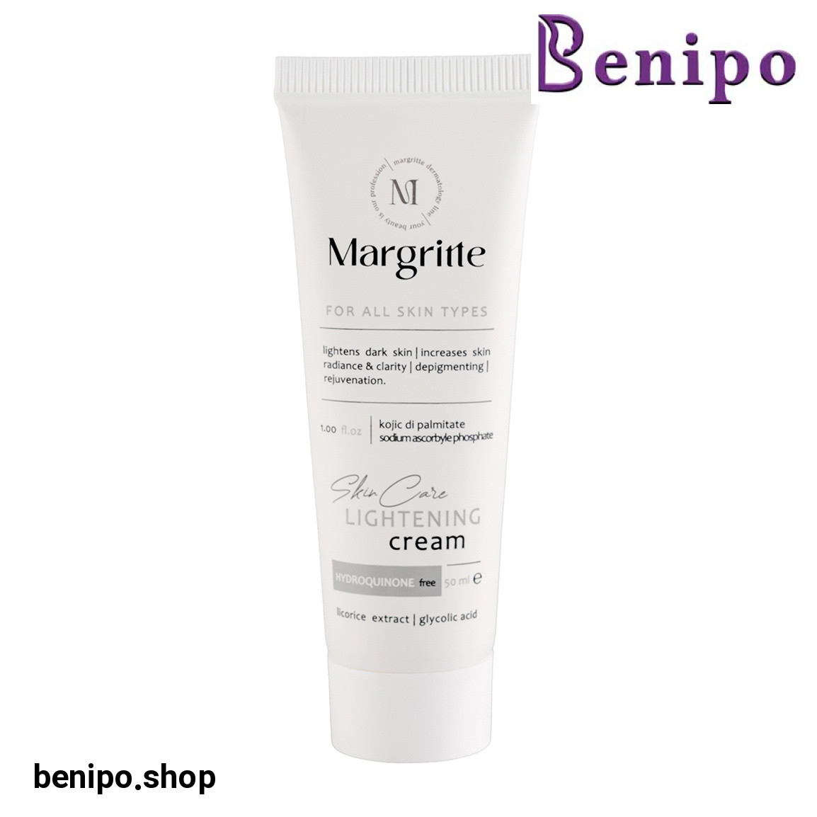 کرم روشن کننده و ضد لک مناسب انواع پوست حجم 50 میلی لیتر