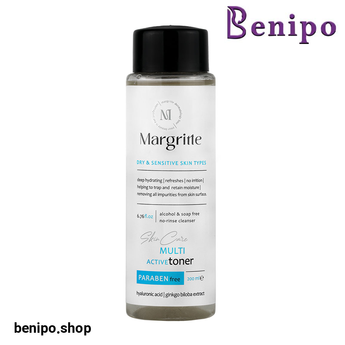 تونر مولتی اکتیو مناسب پوست خشک و حساس حجم 200 میلی لیتر