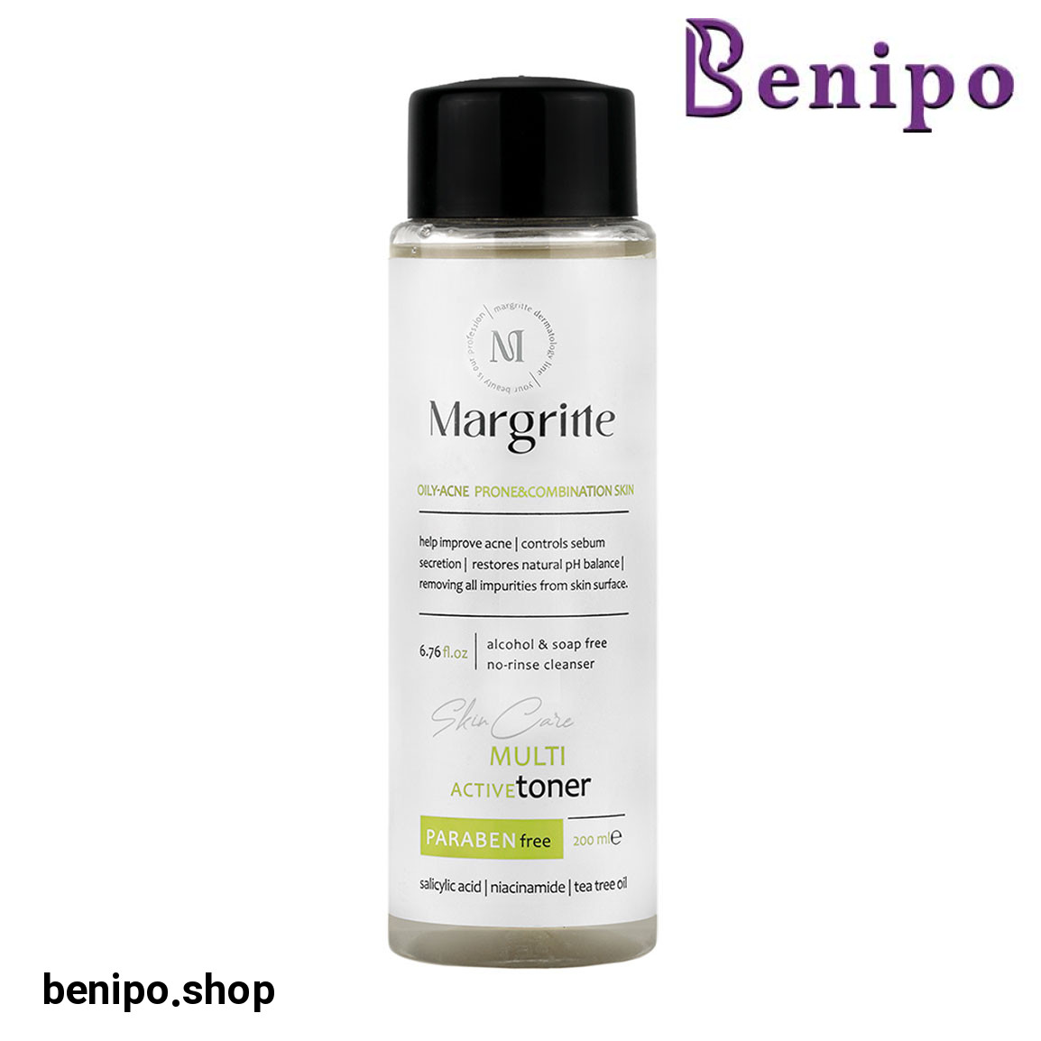 تونر مولتی اکتیو مناسب پوست چرب و مختلط آکنه حجم 200 میلی لیتر