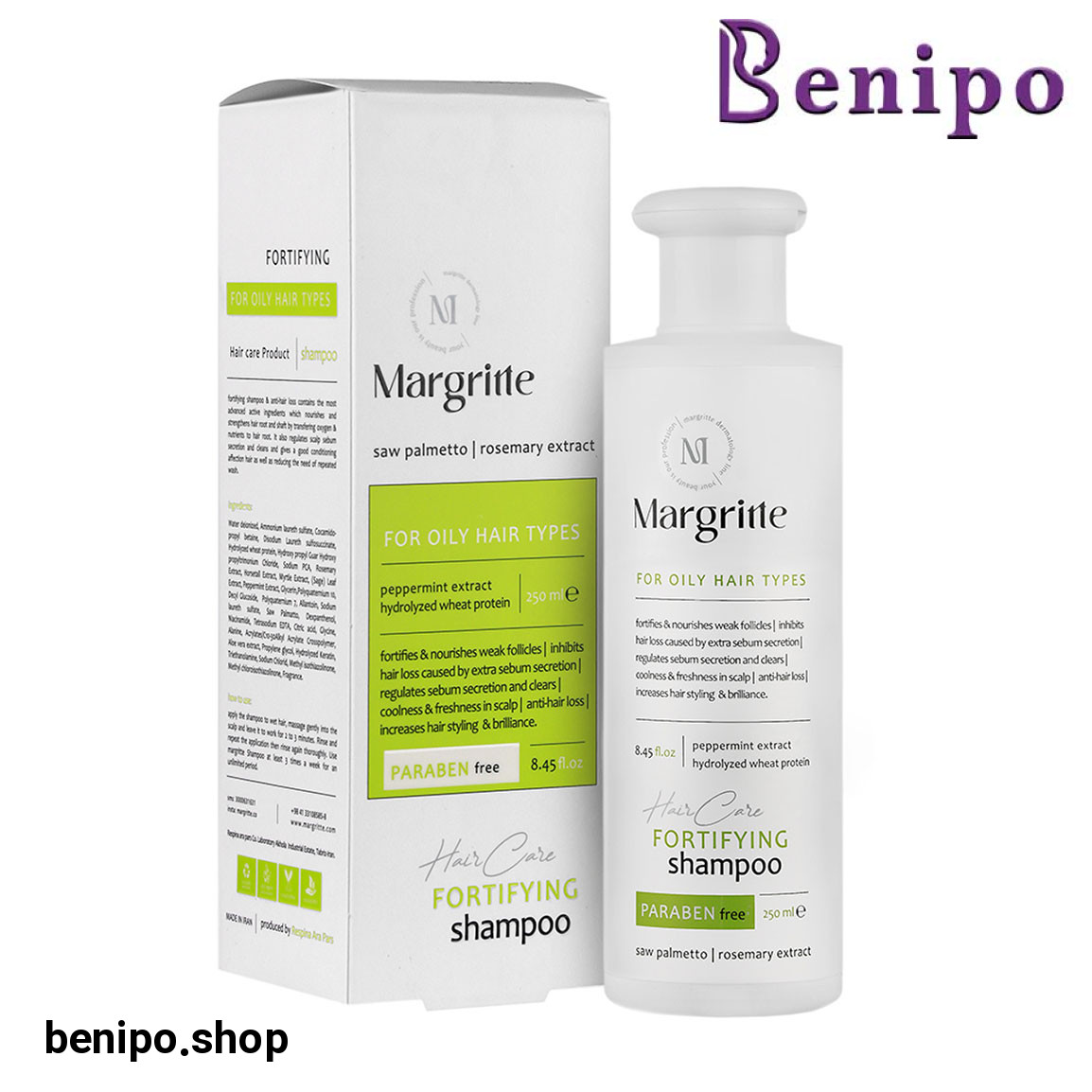شامپو تقویت کننده مو چرب حجم 250 میلی لیتر