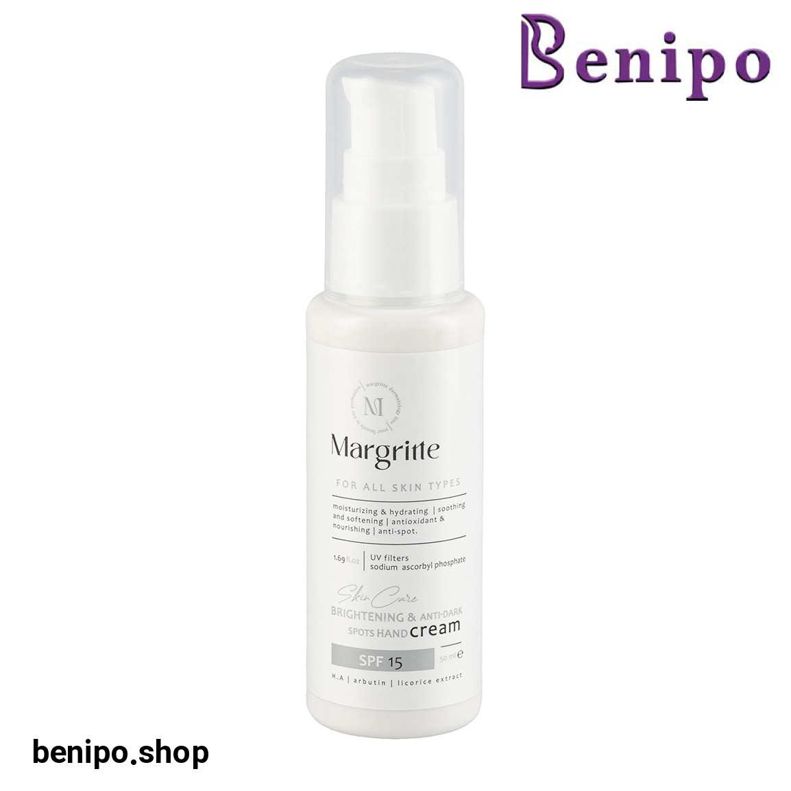 کرم دست روشن کننده و ضد لک با SPF15 مناسب انواع پوست حجم 50 میلی لیتر