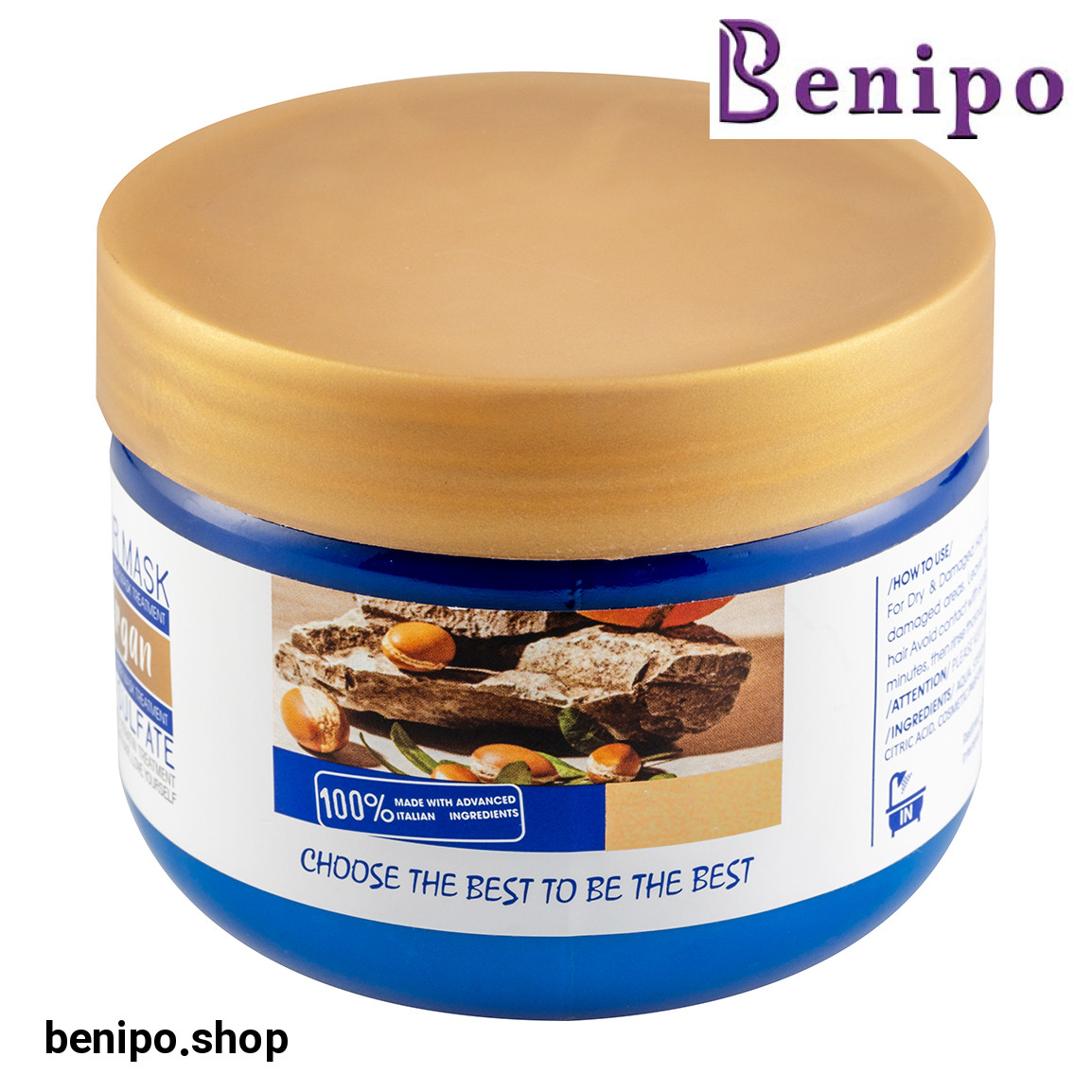 ماسک مو فاقد سولفات مدل Argan حجم 500 میلی لیتر