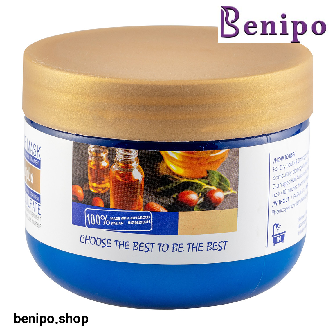 ماسک مو فاقد سولفات مدل Jojoba حجم 500 میلی لیتر