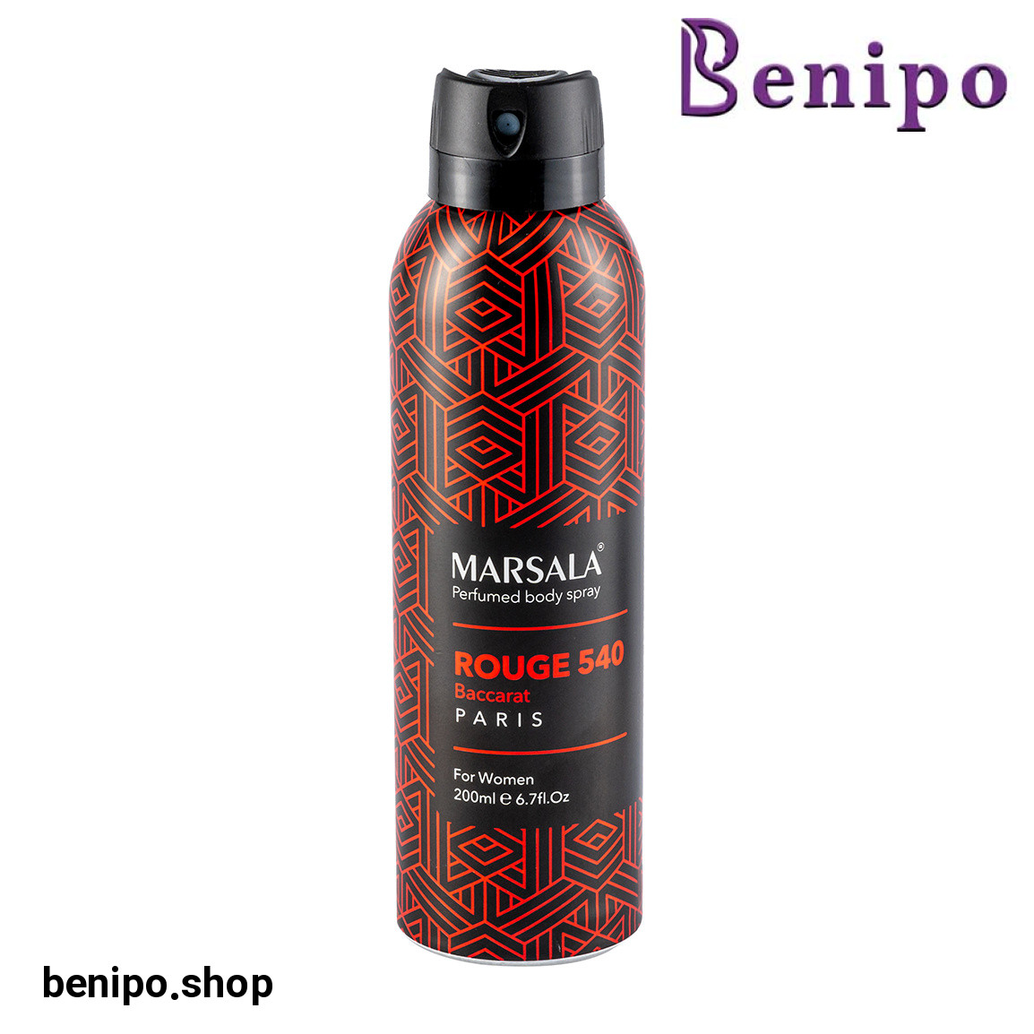 اسپری بدن زنانه مدل Bacarat Rouge حجم 200 میلی لیتر