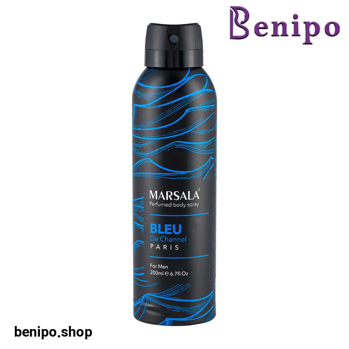 اسپری بدن مردانه مدل Blue chanel حجم 200 میلی لیتر