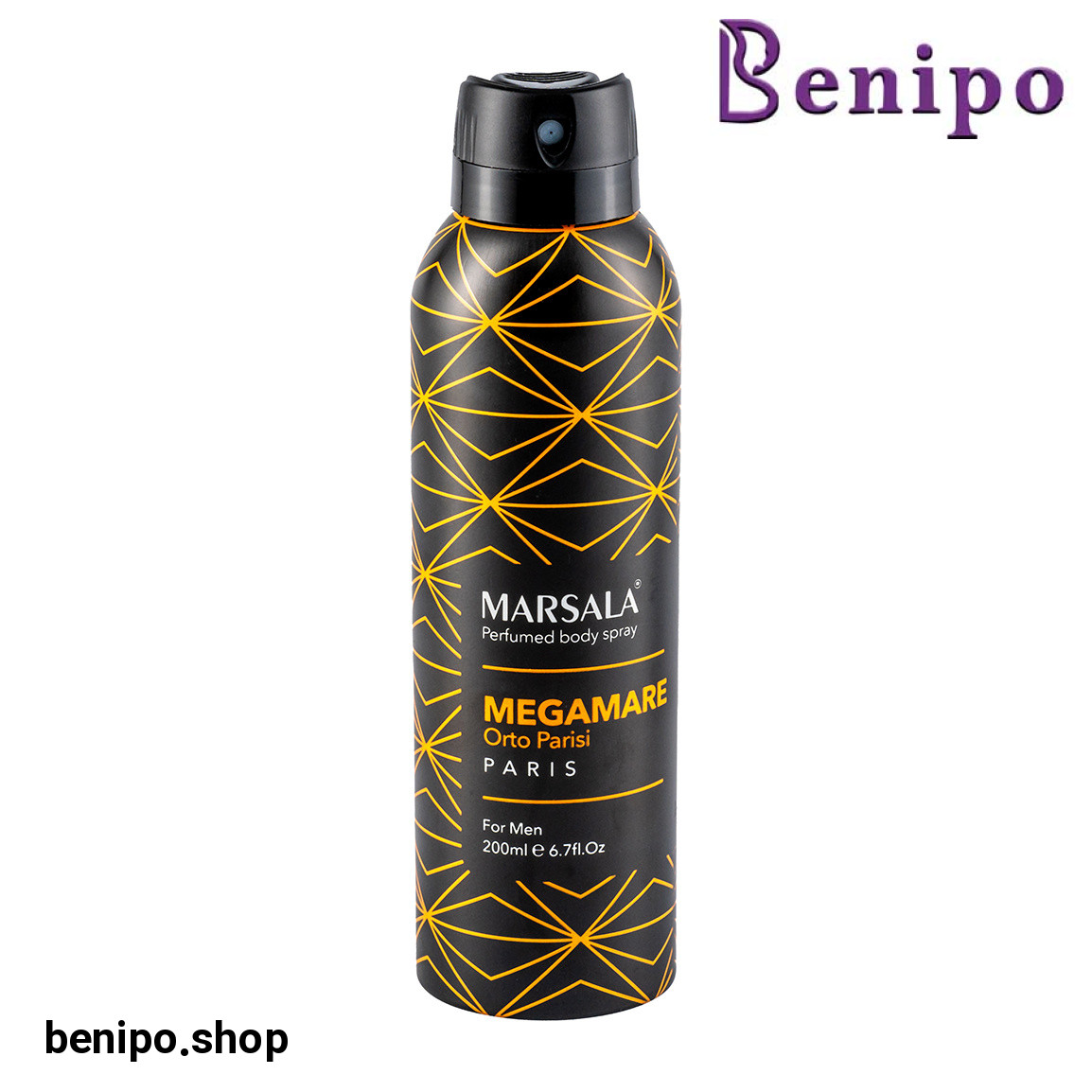 اسپری بدن مردانه مدل Megamare حجم 200 میلی لیتر