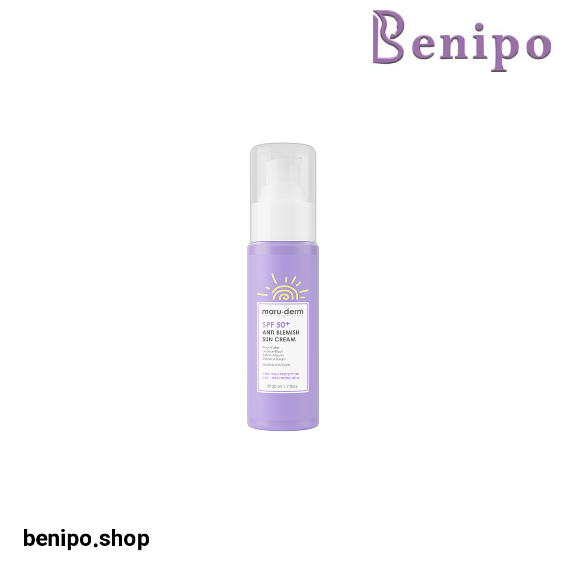 کرم ضدآفتاب SPF50 ضد لک حجم 50 میلی لیتر