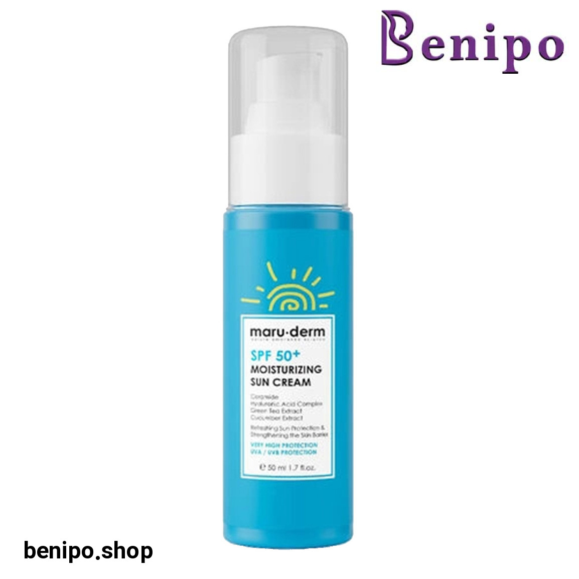 کرم ضد آفتاب SPF 50 مدل مرطوب کننده حجم 50 میلی لیتر