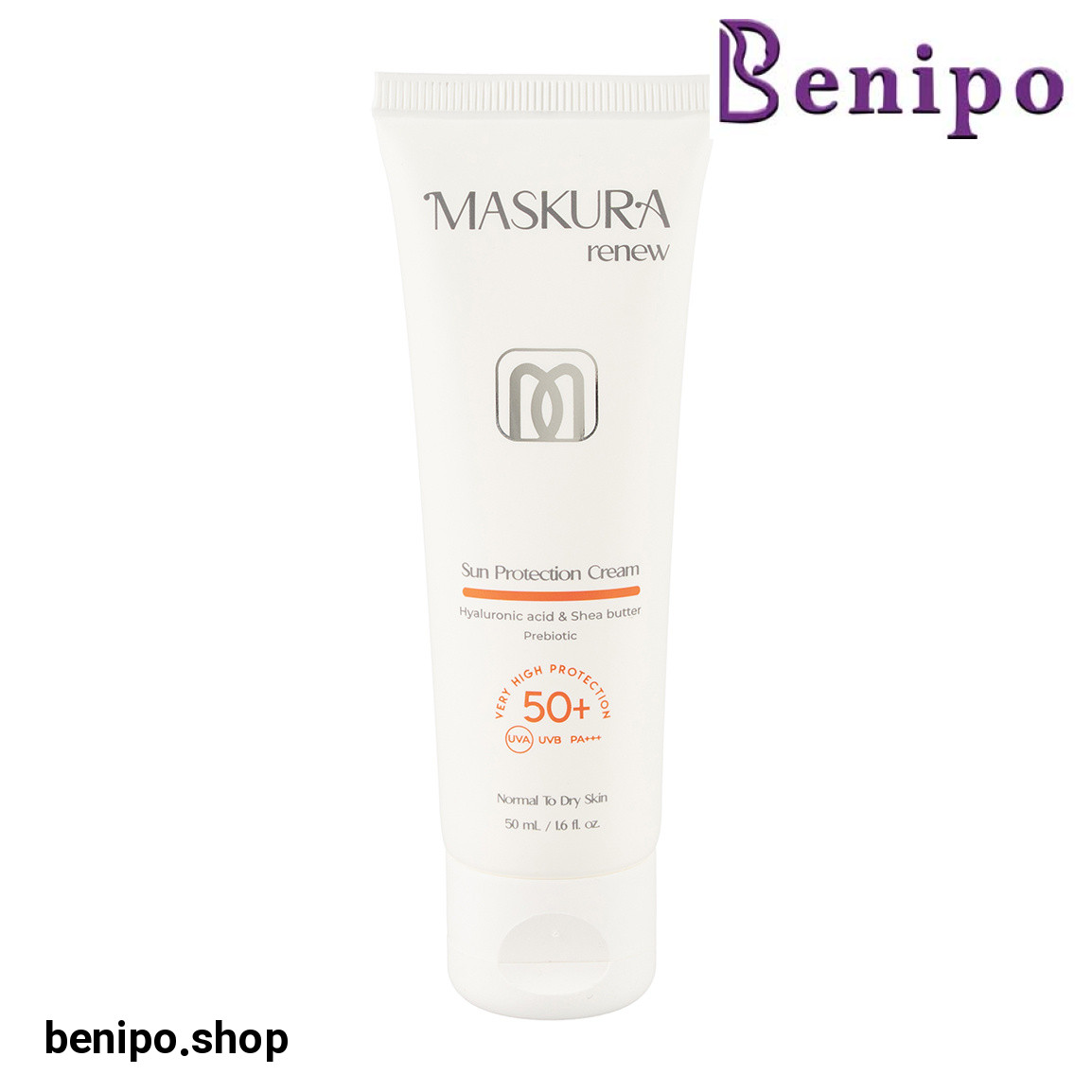 ژل کرم ضدآفتاب با SPF50 مناسب پوست خشک حجم 50 میلی لیتر