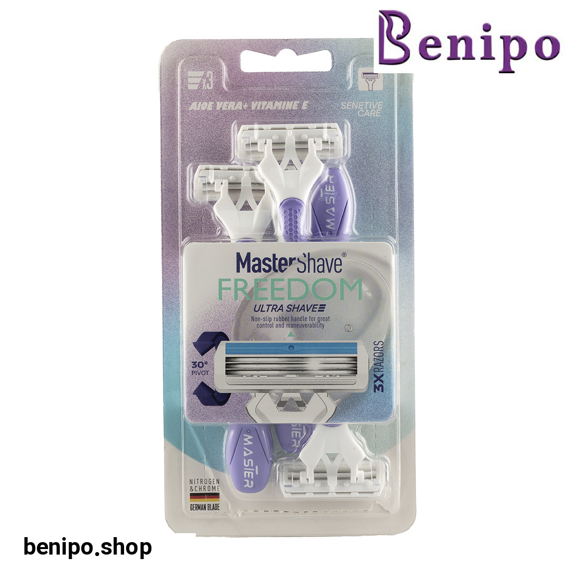 خود تراش 3 لبه مدل Freedom بسته 3 عددی