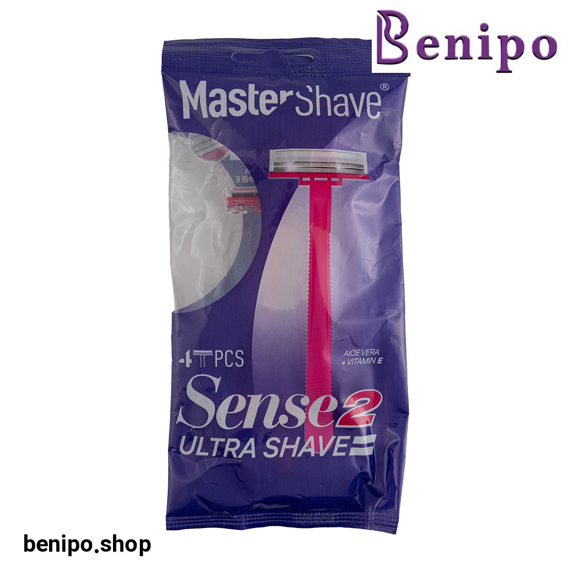 خودتراش زنانه 2 لبه مدل Sense 2 بسته 4 عددی