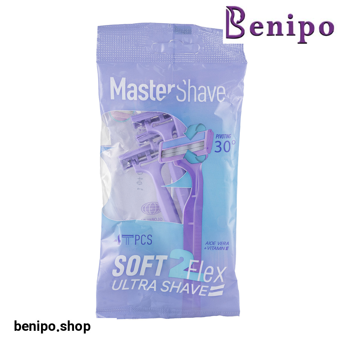 خودتراش 2 لبه مدل Soft 2 بسته 4 عددی