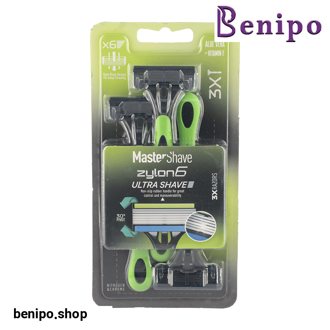 خودتراش مردانه 6 لبه مدل Zylon بسته 3 عددی