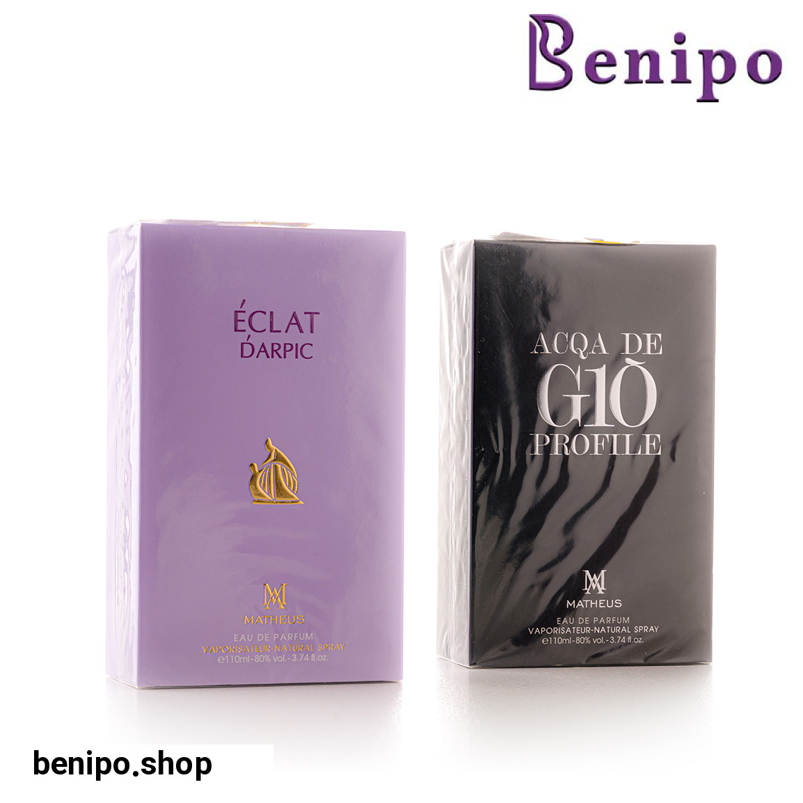 ست ادو پرفیوم زنانه و مردانه مدل Eclat و Acqa De Gio Profile حجم 110 میلی لیتر مجموعه 2 عددی