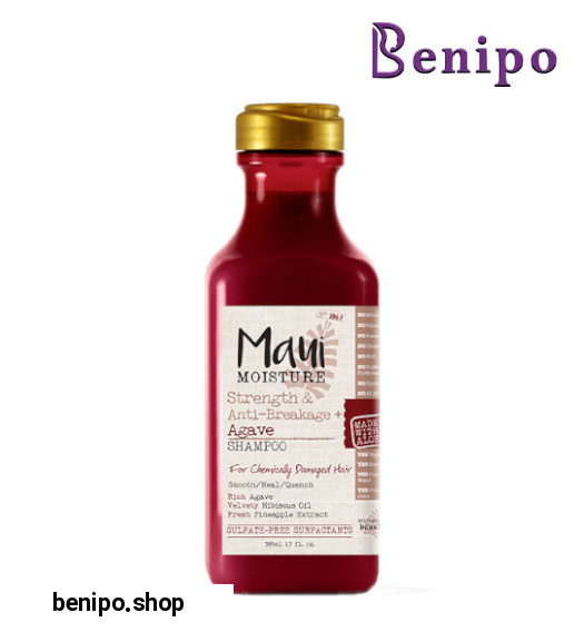 شامپو فاقد سولفات استحکام بخش و ضد شکنندگی Agave حجم 385میل