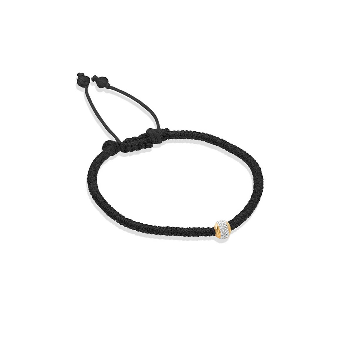 دستبند طلا 18 عیار مدل دایره تراش 1 فانتزی