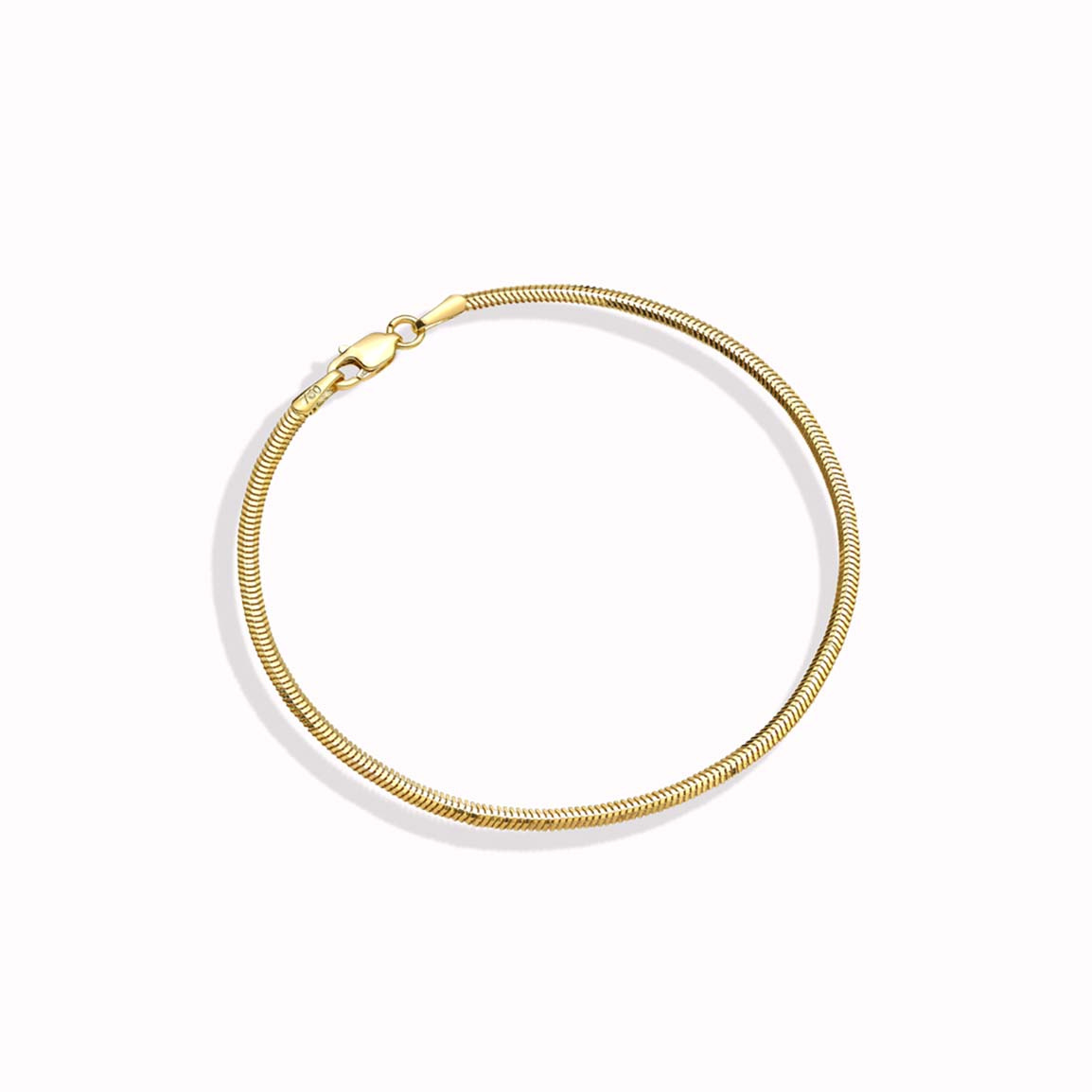 دستبند طلا 18 عیار مدل تیغ ماهی 0/5