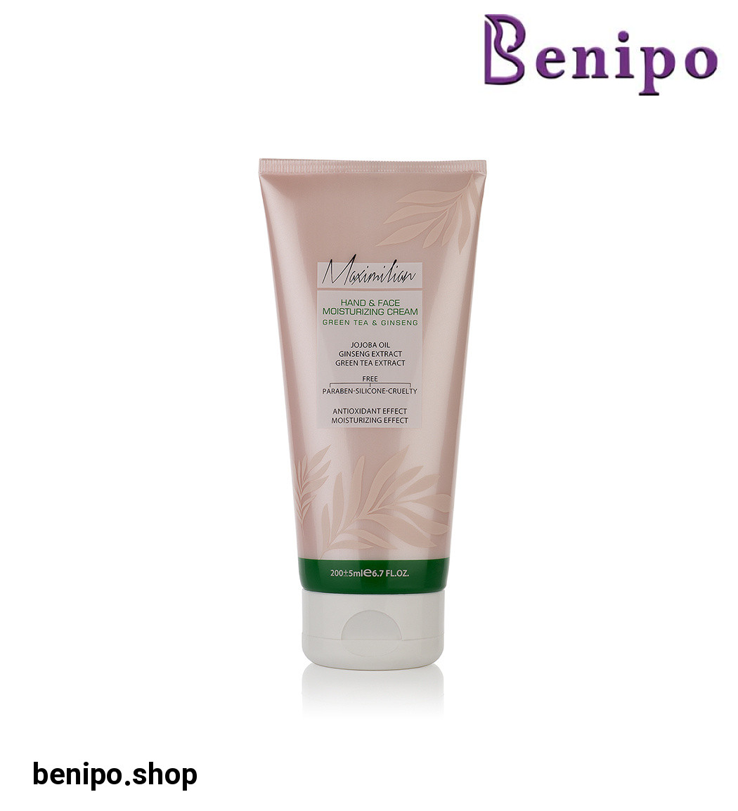 کرم مرطوب کننده دست و صورت مدل چای سبز و جنسینگ حجم 200 میلی لیتر