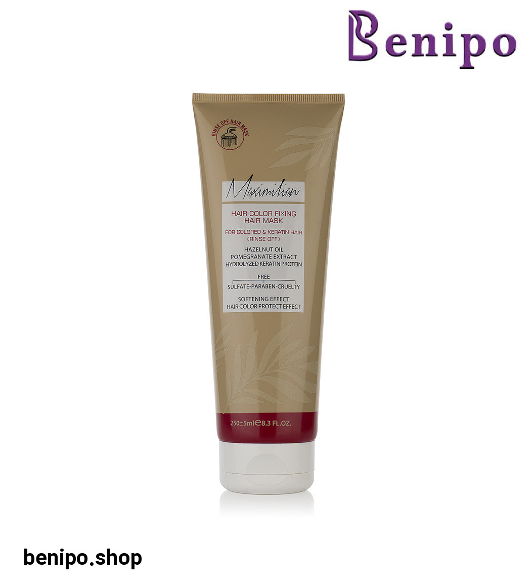 ماسک مو داخل حمام مدل تثبیت کننده رنگ مناسب مو رنگ شده و کراتیه حجم 250 میلی لیتر