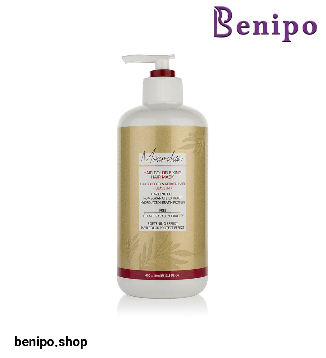 ماسک مو خارج حمام مدل تثبیت کننده رنگ مناسب مو رنگ شده و کراتیه حجم 400 میلی لیتر