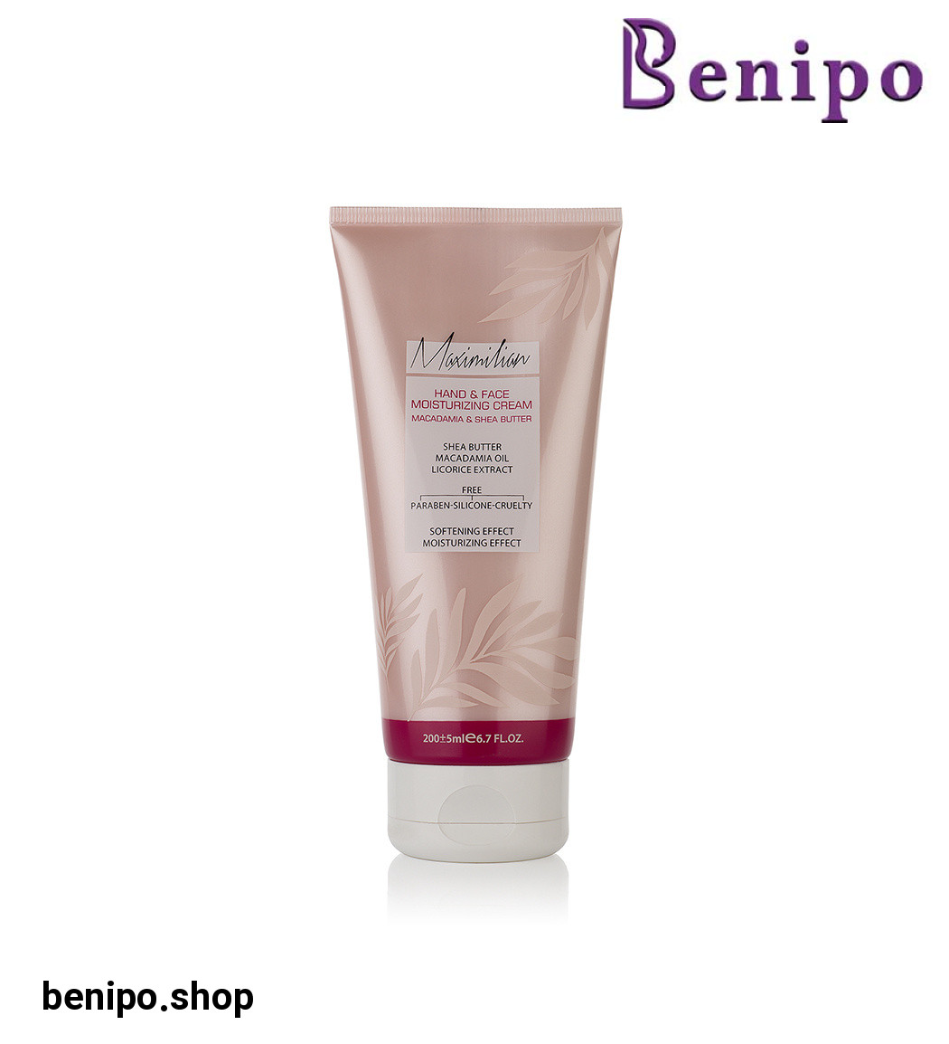 کرم مرطوب کننده دست و صورت مدل ماکادمیا و شی باتر حجم 200 میلی لیتر