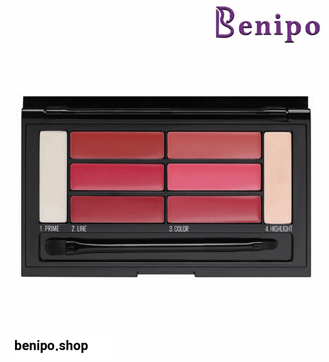 پالت رژلب و کانتور لب مدل color drama