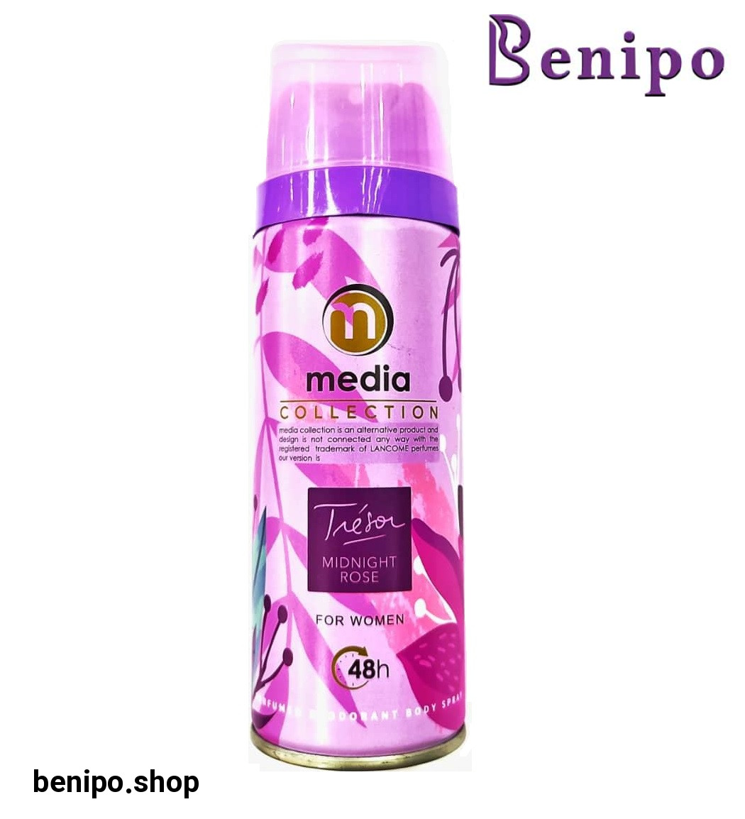 اسپری خوشبو کننده بدن زنانه طرح جدید مدل Midnight Rose حجم 200میل