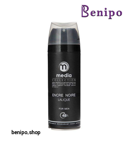 اسپری بدن ضدتعریق مردانه Encre Noire Lalique حجم 200میل
