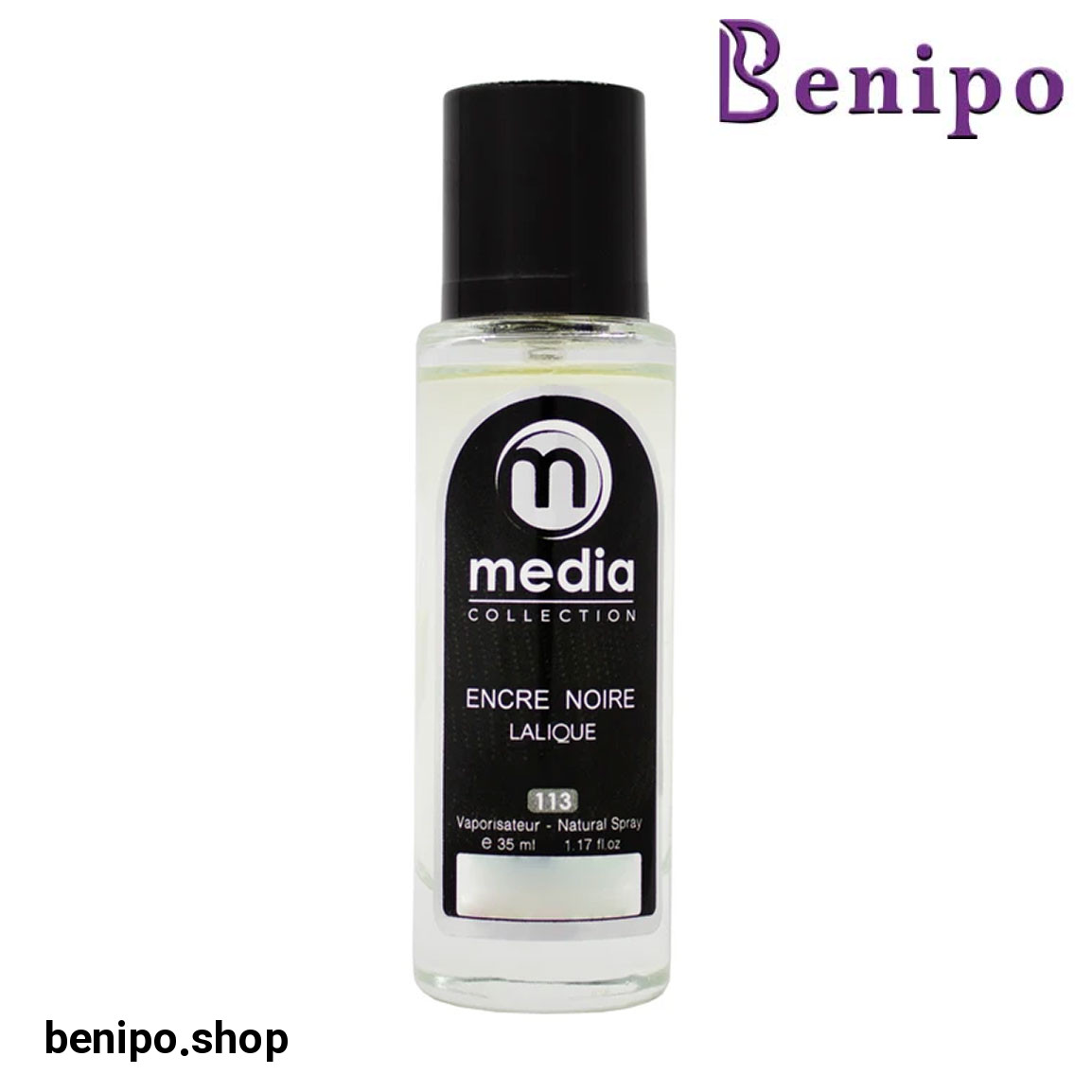 عطر جیبی مردانه مدل Lalique Encre Noire حجم 35 میلی لیتر