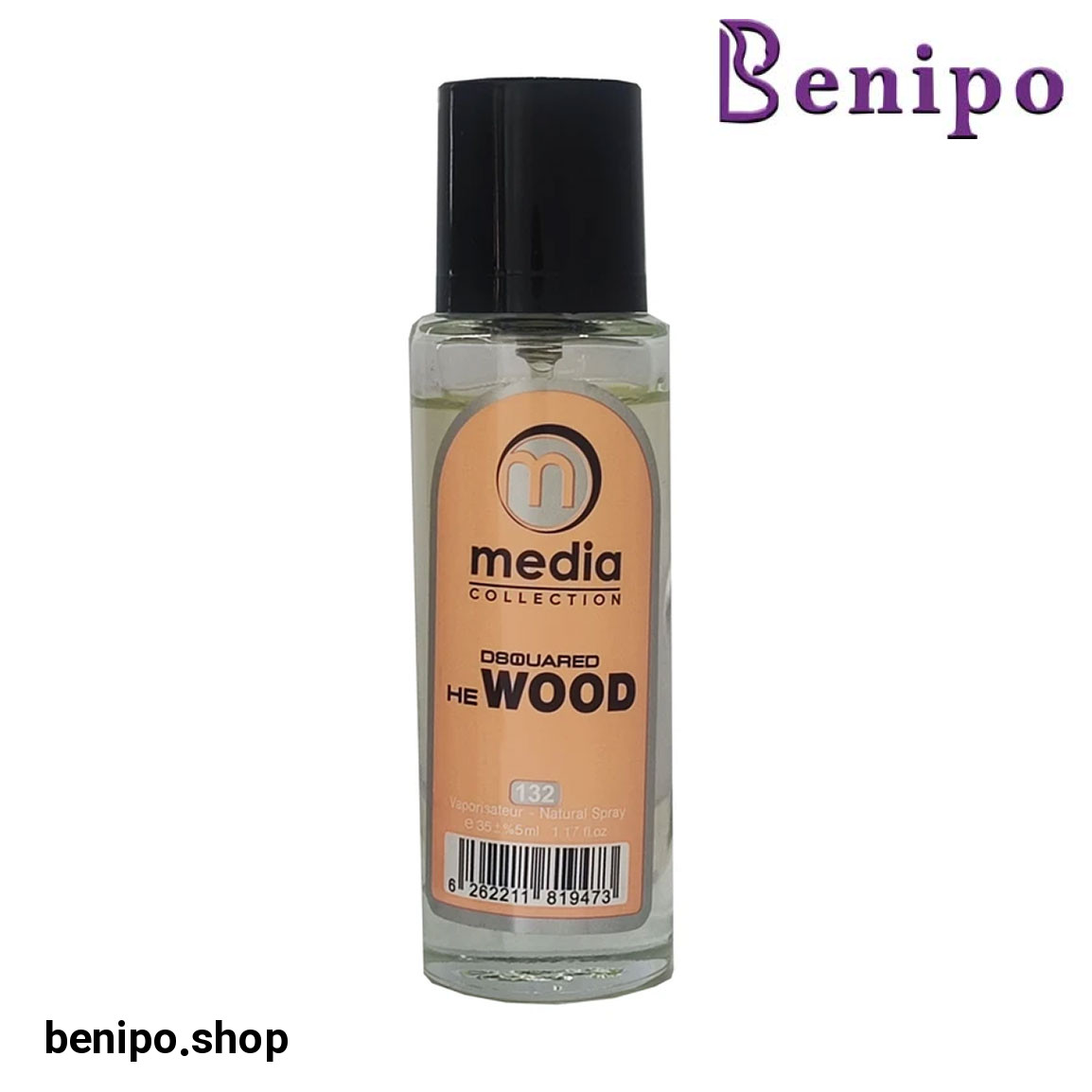 عطر جیبی مردانه مدل He Wood حجم 35 میلی لیتر