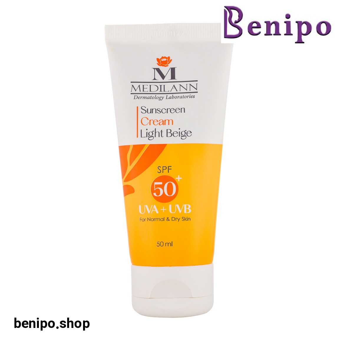 ضد آفتاب رنگ بژ روشن مناسب پوست خشک 50میل