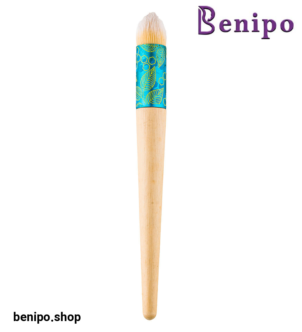 براش گونه حرفه ای دسته چوبی طرح گل