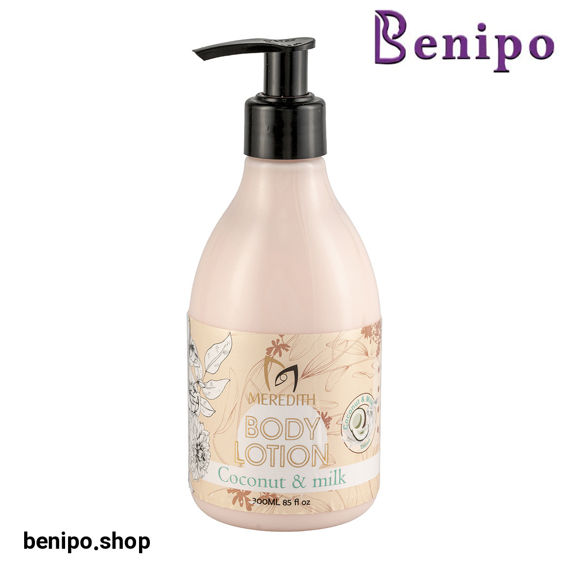 لوسیون بدن حاوی شیر و نارگیل مناسب انواع پوست حجم 300 میلی لیتر