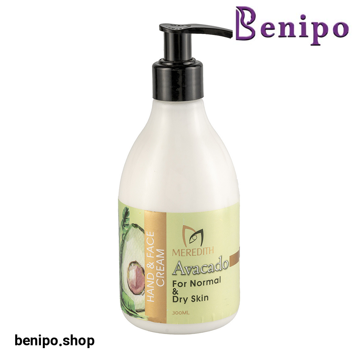 کرم مرطوب کننده دست و صورت دارای آووکادو مناسب پوست نرمال تا خشک حجم 300 میلی لیتر