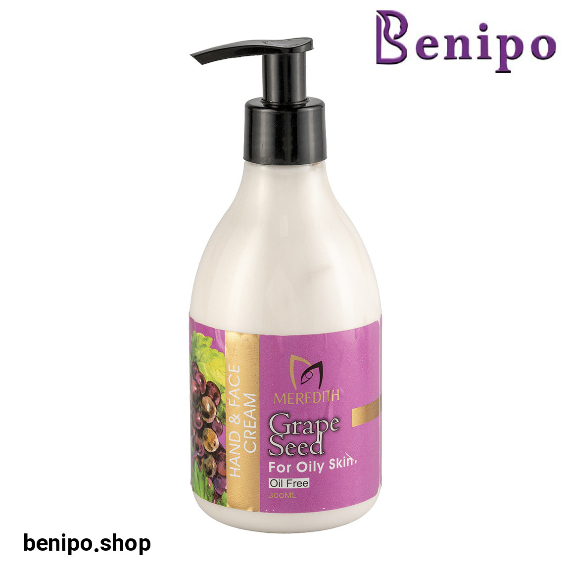 کرم مرطوب کننده دست و صورت دارای هسته انگور مناسب پوست چرب حجم 300 میلی لیتر