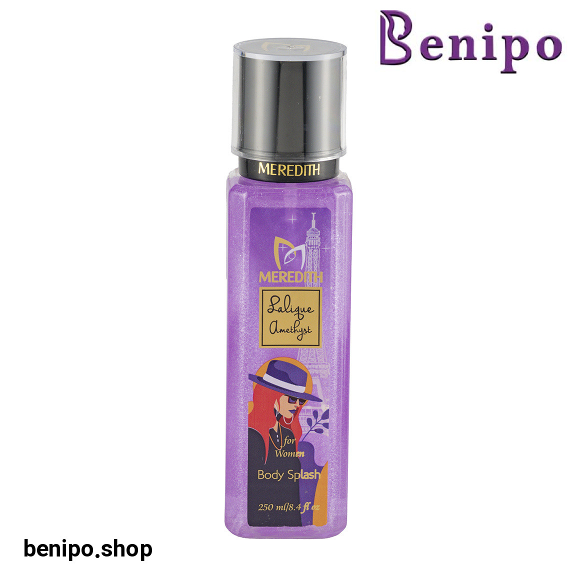 بادی اسپلش زنانه شاین دار مدل Lalique Amethyst حجم 250 میلی لیتر