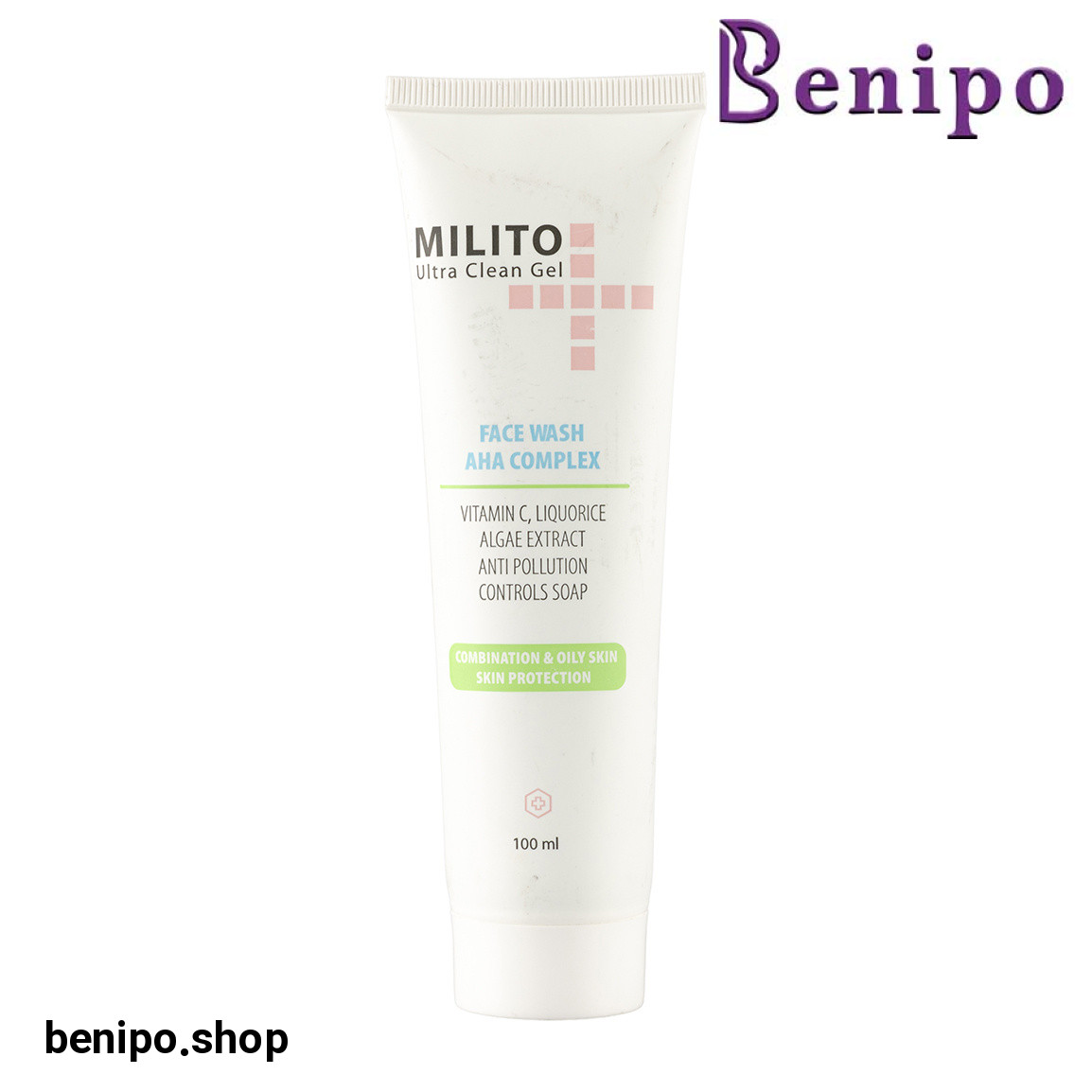 ژل شستشو صورت مناسب پوست چرب و مختلط حجم 100 میلی لیتر