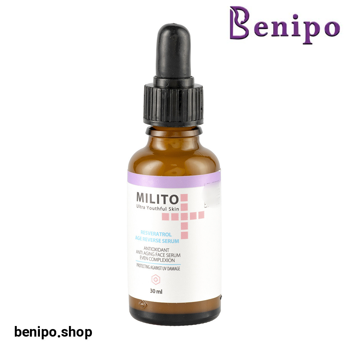 سرم ضد چروک رسوراتورول مناسب انواع پوست حجم 30 میلی لیتر