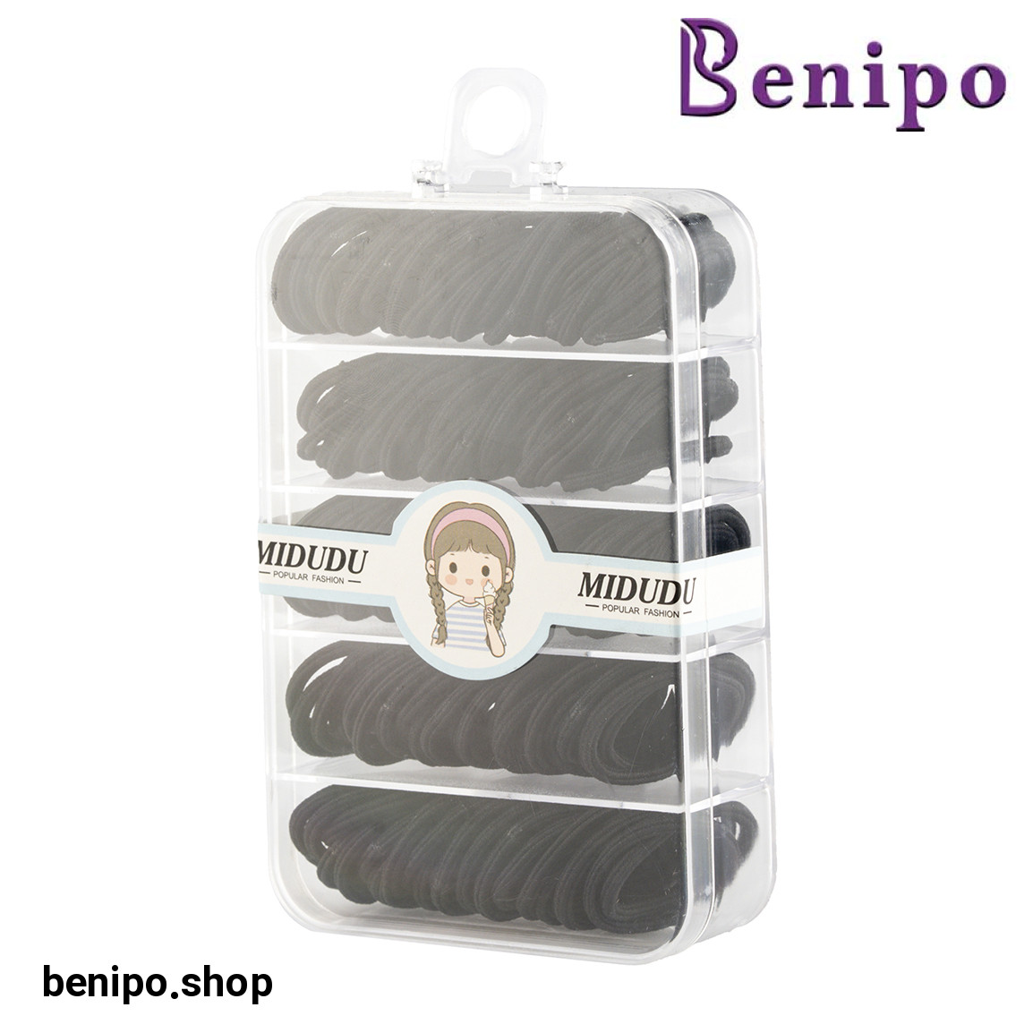 کش مو مشکی جعبه ای