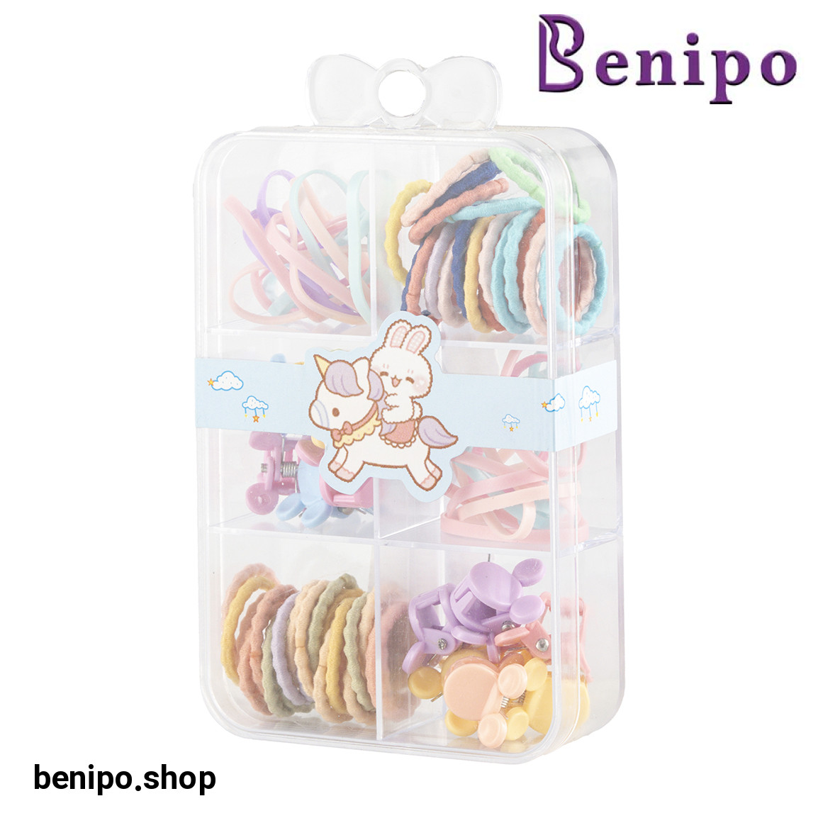 کش مو مدل هفت رنگ  بسته 6 عددی