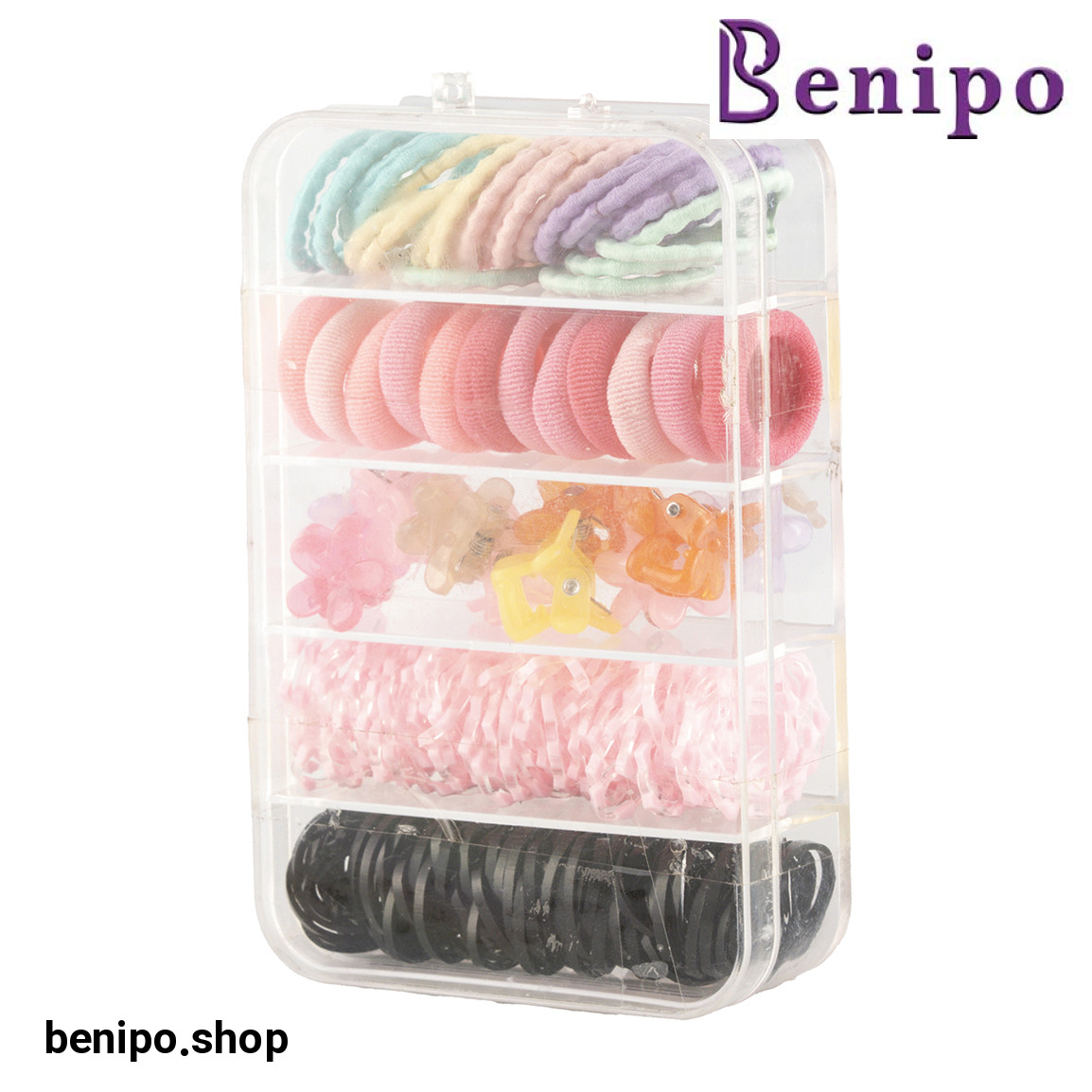 کش مو و گیره مو مدل گل بسته 5 عددی