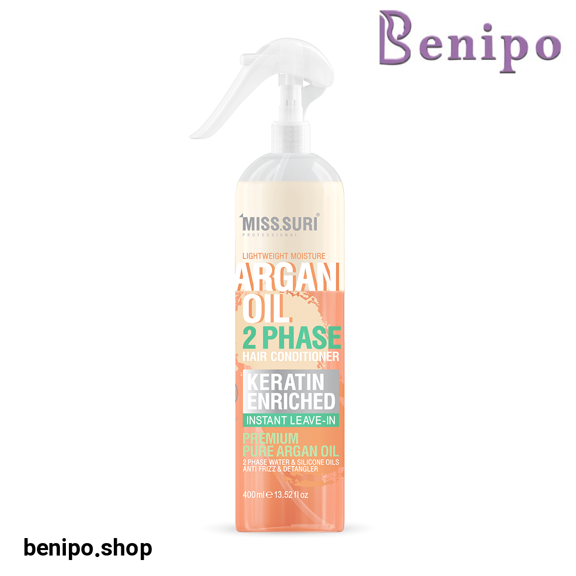 اسپری دو فاز روغن آرگان حجم 400 میل