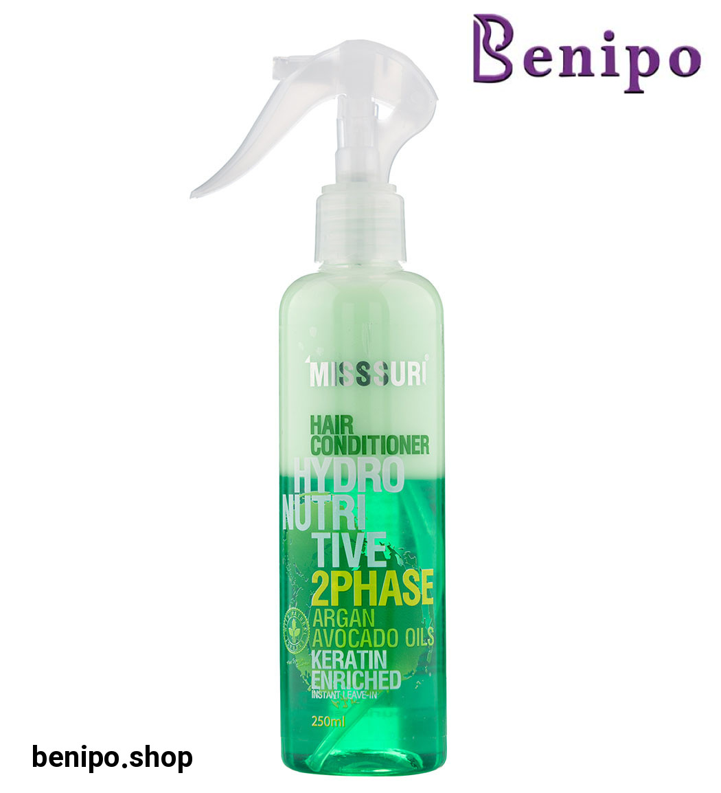 اسپری دو فاز مرطوب کننده مو حاوی روغن آرگان و آووکادو حجم 250 میل