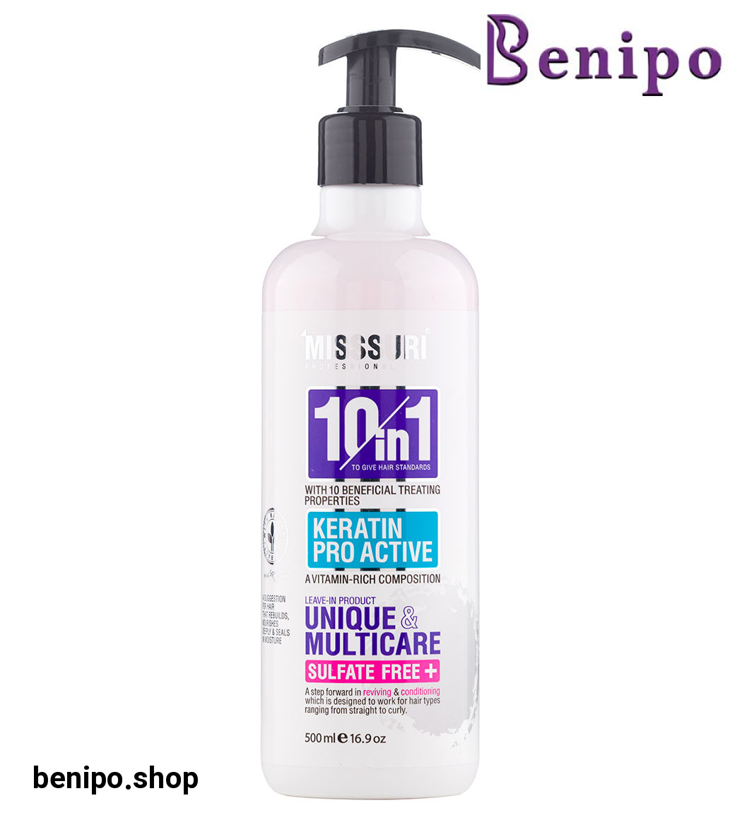 لوسیون بعد از حمام 10 در 1 حاوی روغن مورینگا و بادام شیرین حجم 500 میلی لیتر