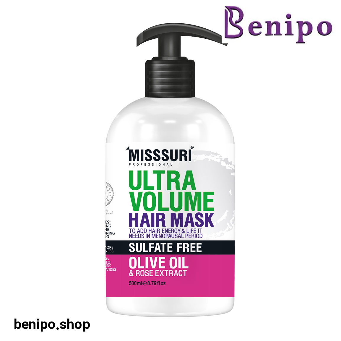 ماسک مو حجم دهنده مناسب مو نازک و افراد بالای 40 سال حجم 500 میل