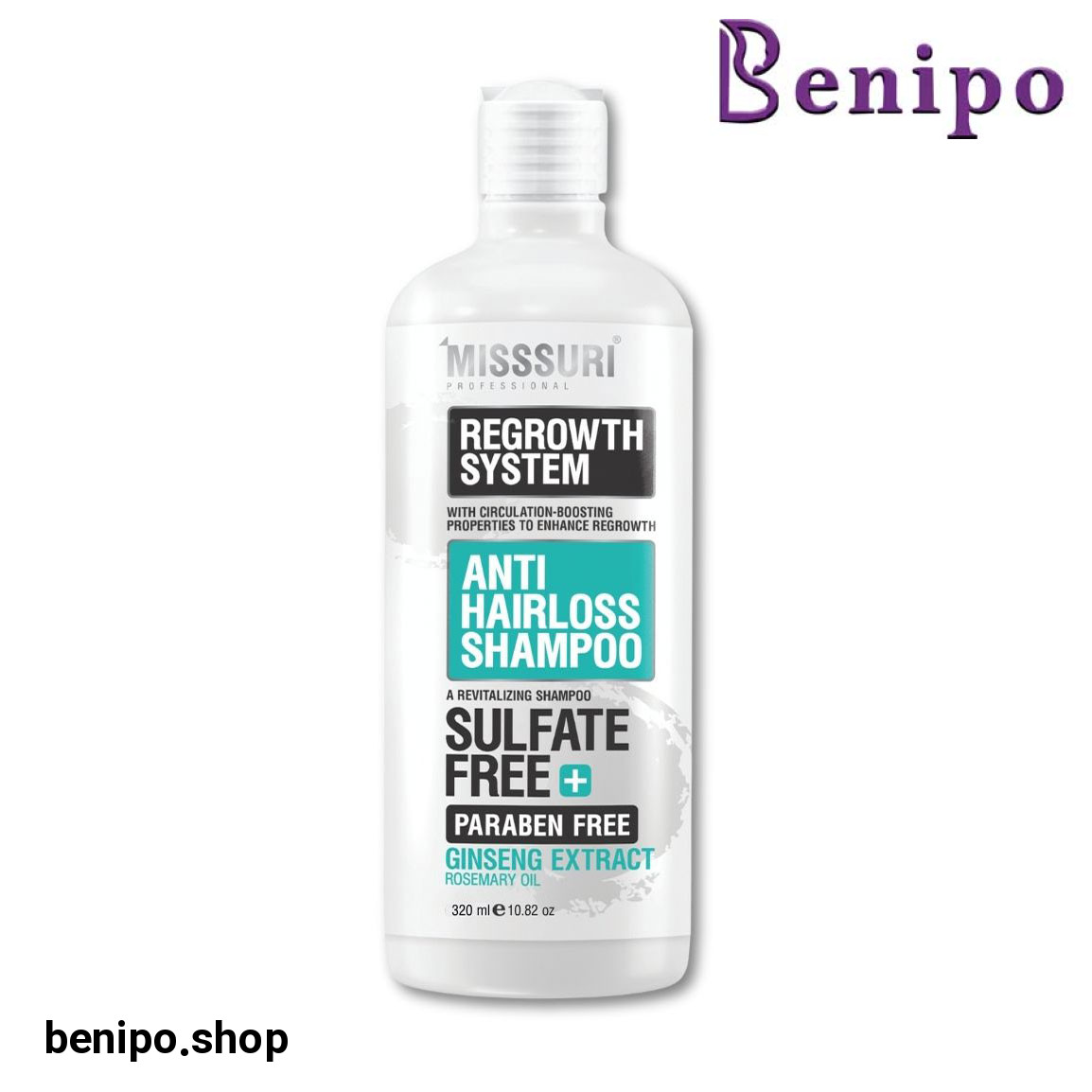 شامپو تقویت کننده و محرک رویش مو فاقد سولفات حجم 320 میلی لیتر