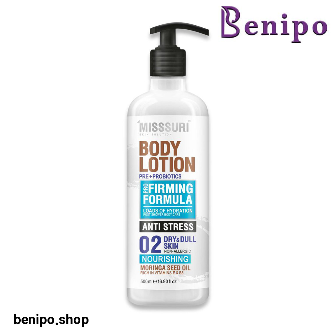 لوسیون بدن مناسب پوست خشک حجم 500 میلی لیتر