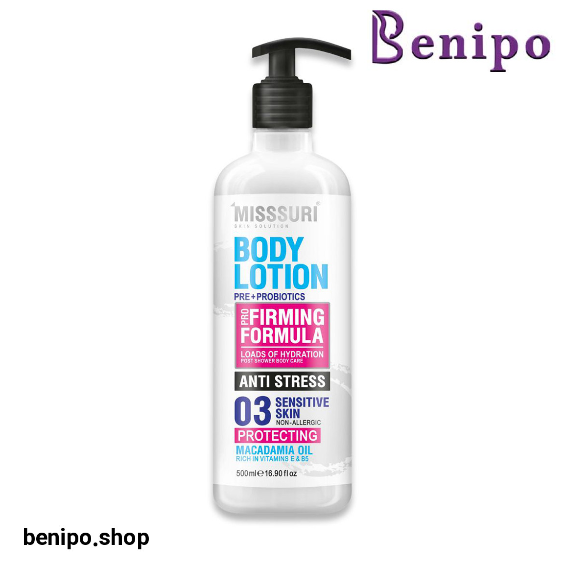 لوسیون بدن مناسب پوست حساس حجم 500 میلی لیتر